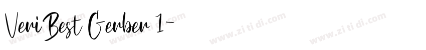 VeriBest Gerber 1字体转换